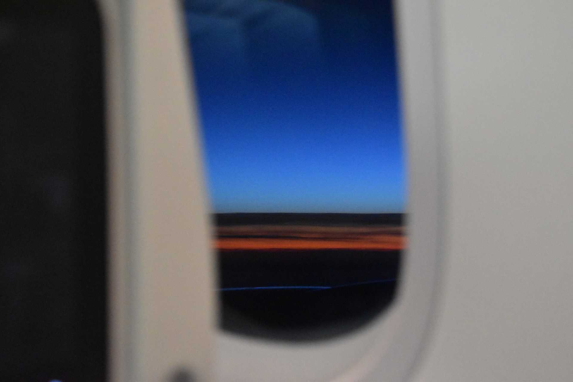 Narita to Warsaw Flight Sunrise