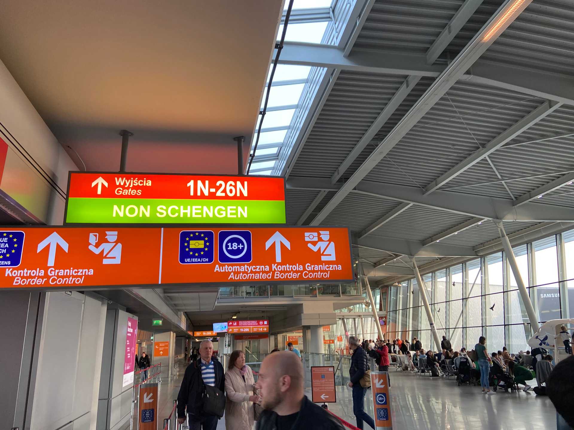 Warsaw Airport Schengen 3