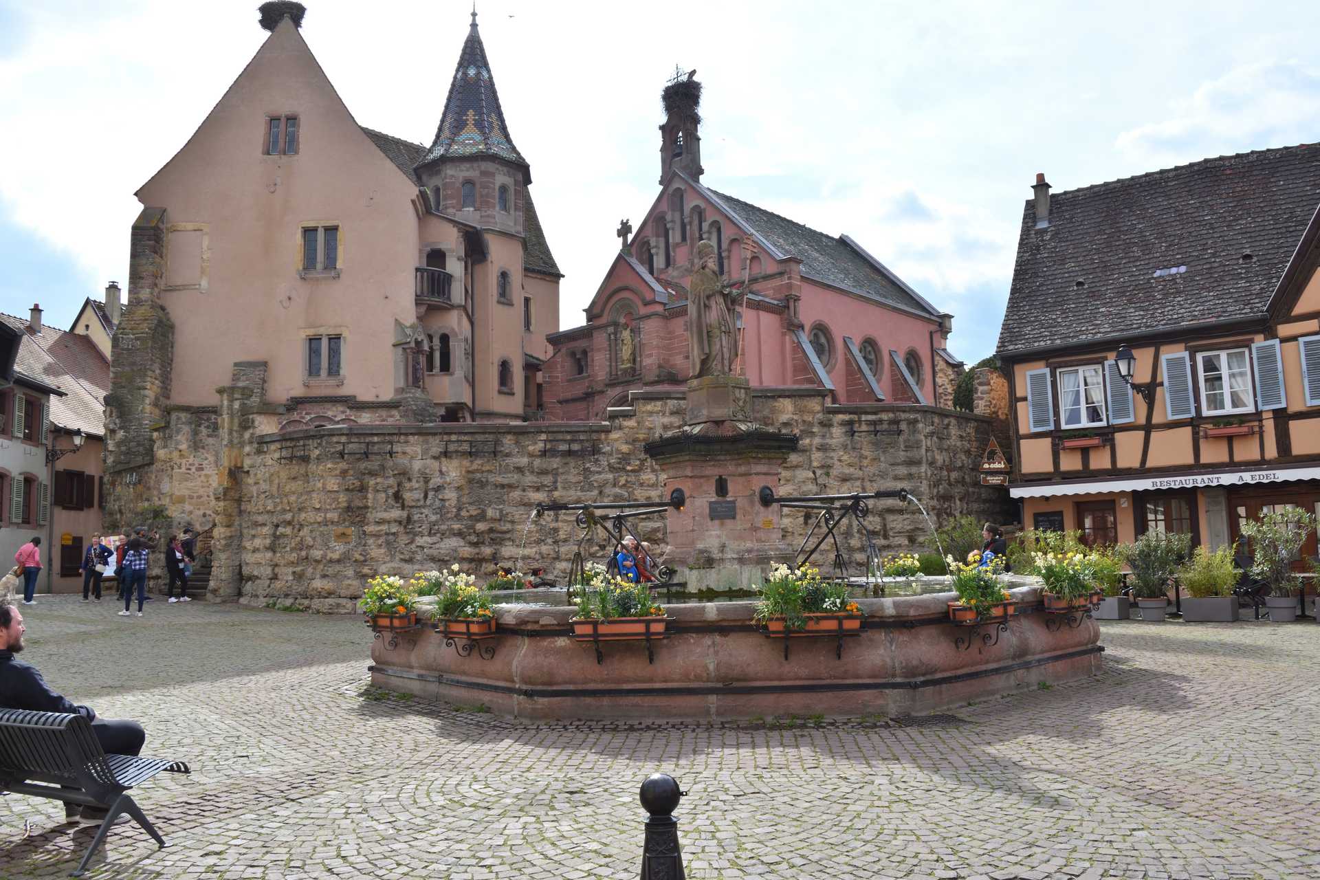 Colmar 3rd Day Eguisheim Pl du Chateau Saint Leon 1