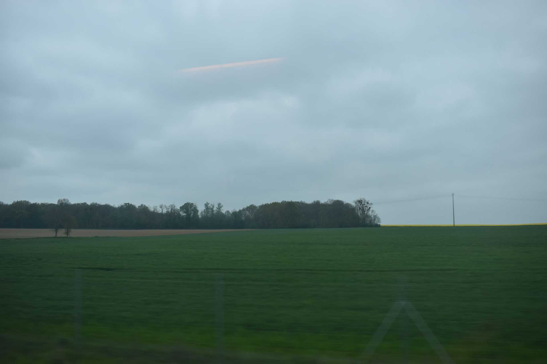 TGV to Strasbourg Window View