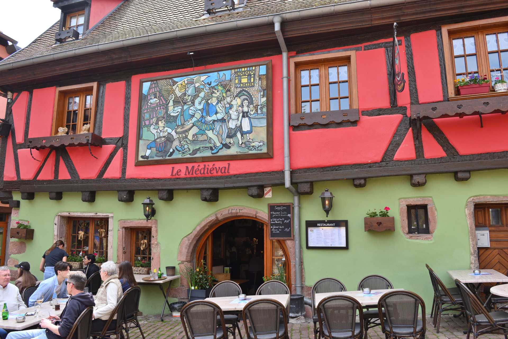 Colmar 4th Day Riquewihr Restaurant le Médiéval 2